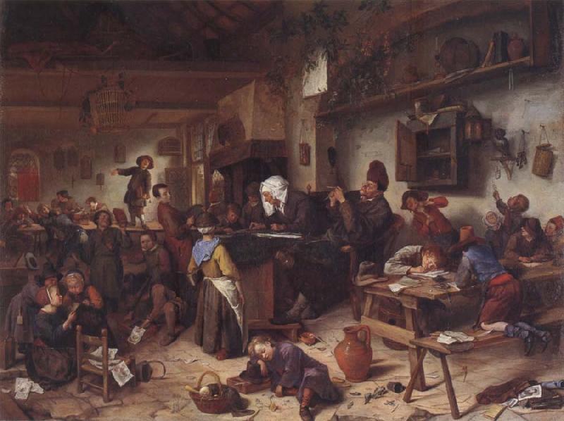 Jan Steen A Shool for boys and girls Germany oil painting art